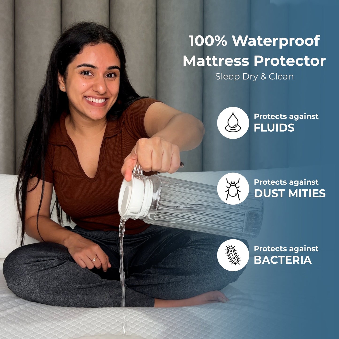 100% Waterproof - Mattress Protector - Seevo.in