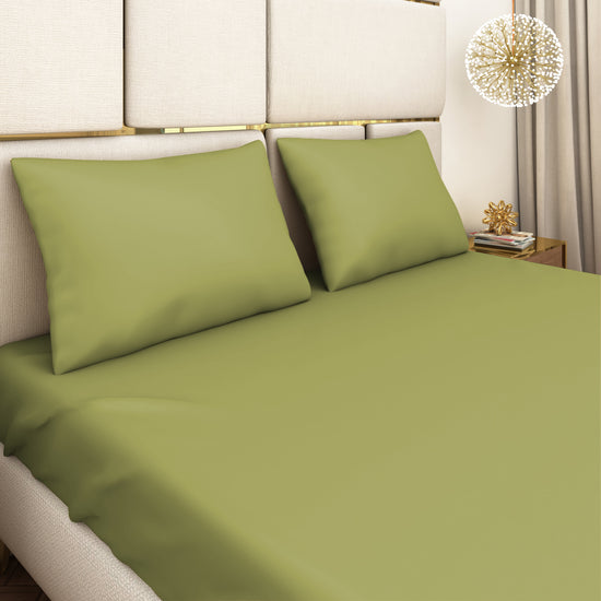 Green Satin Bedsheet Set
