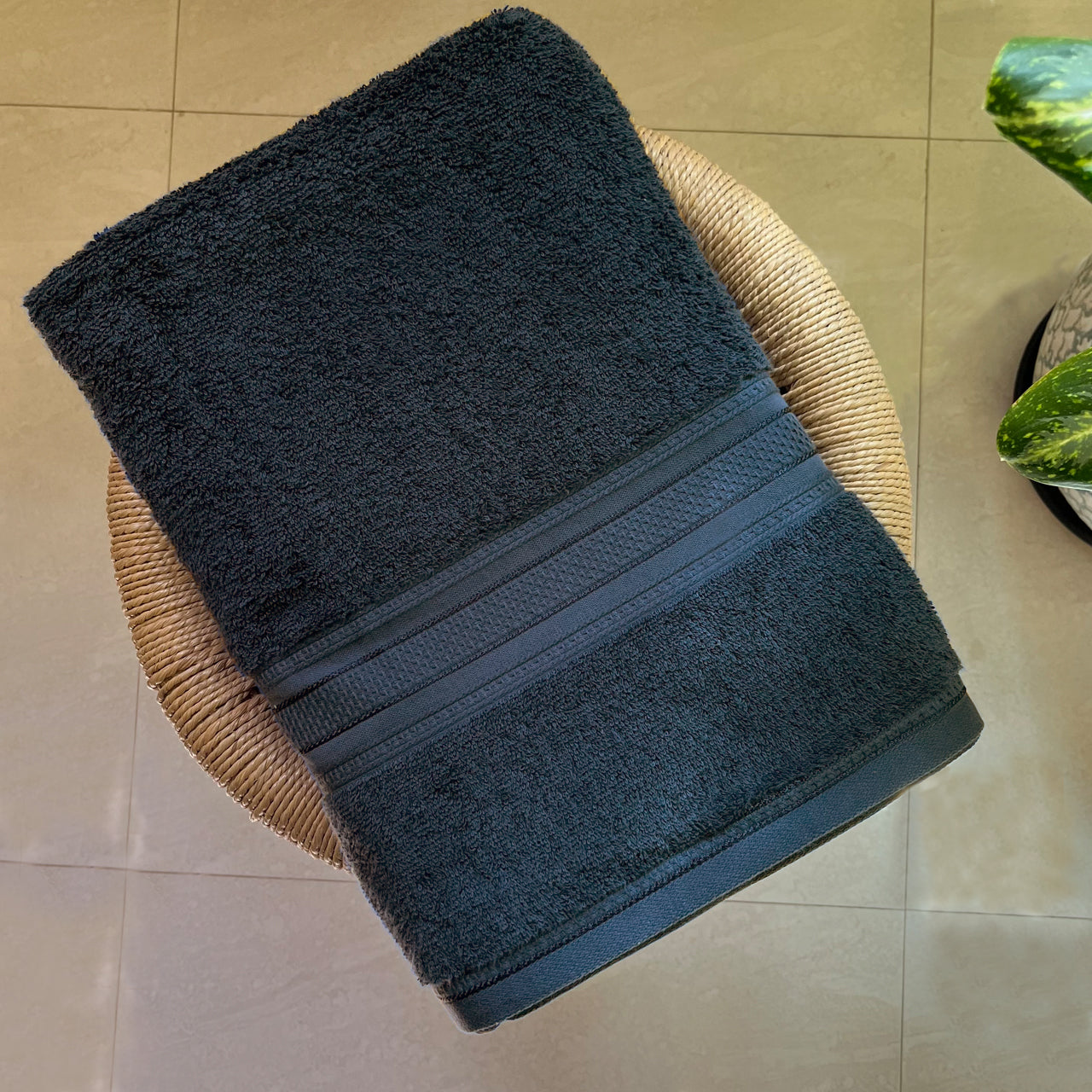 Navy Blue Classic Bath Towels - 400 GSM