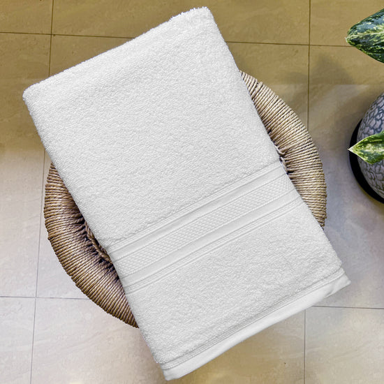 White Classic Bath Towels - 400 GSM