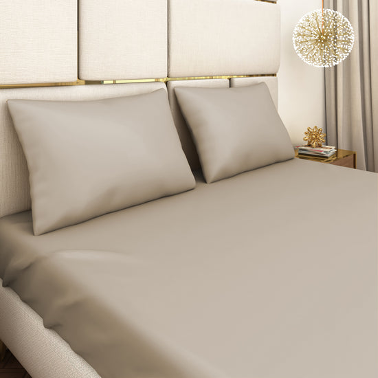 Grey Satin Bedsheet Set