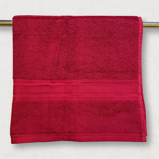 Red Classic Bath Towels - 400 GSM