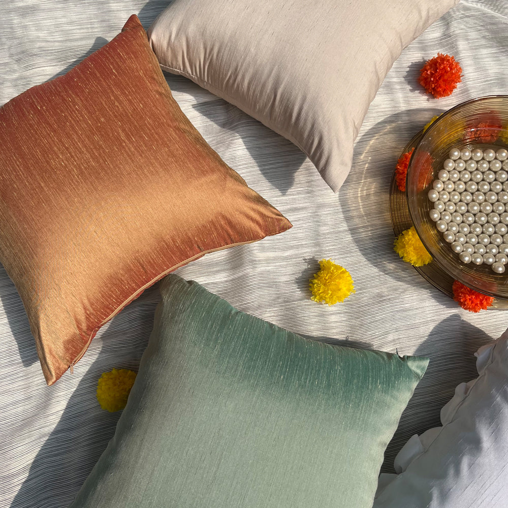 Mix Silket Cushion Covers - Pack of 2