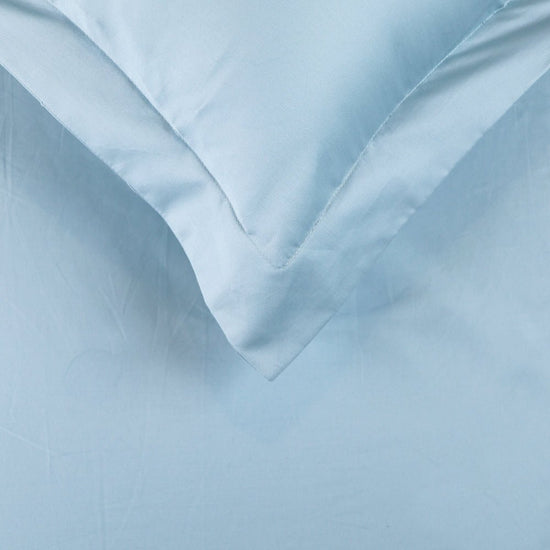 400 TC Cotton Bedsheet Set (Sky Blue) - Seevo.in