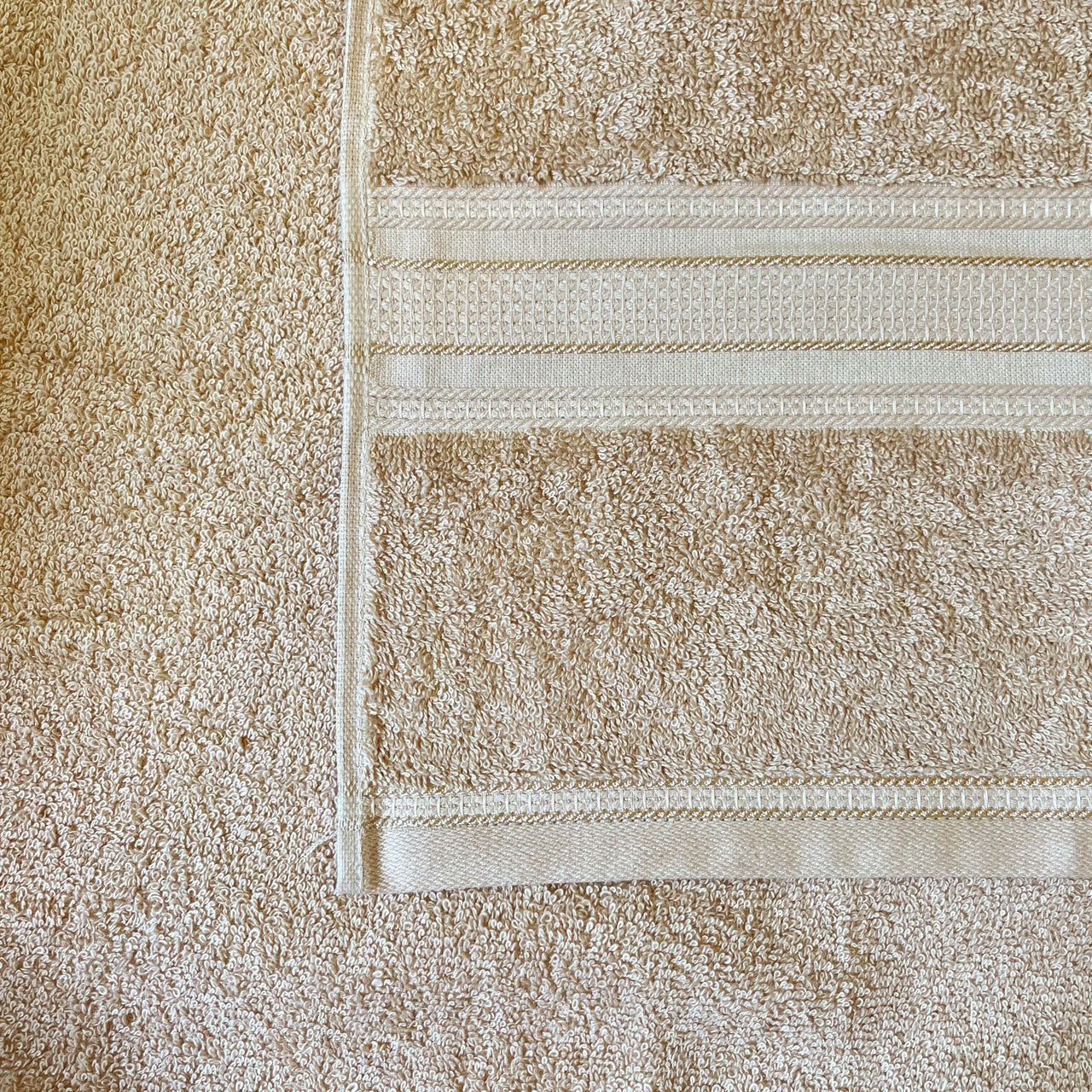 Beige Classic Bath Towels - 400 GSM
