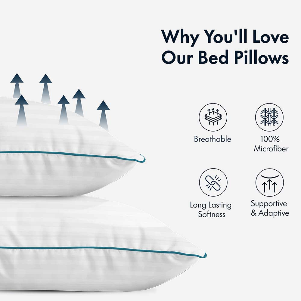Classic Bed Pillows (Soft & Sturdy)