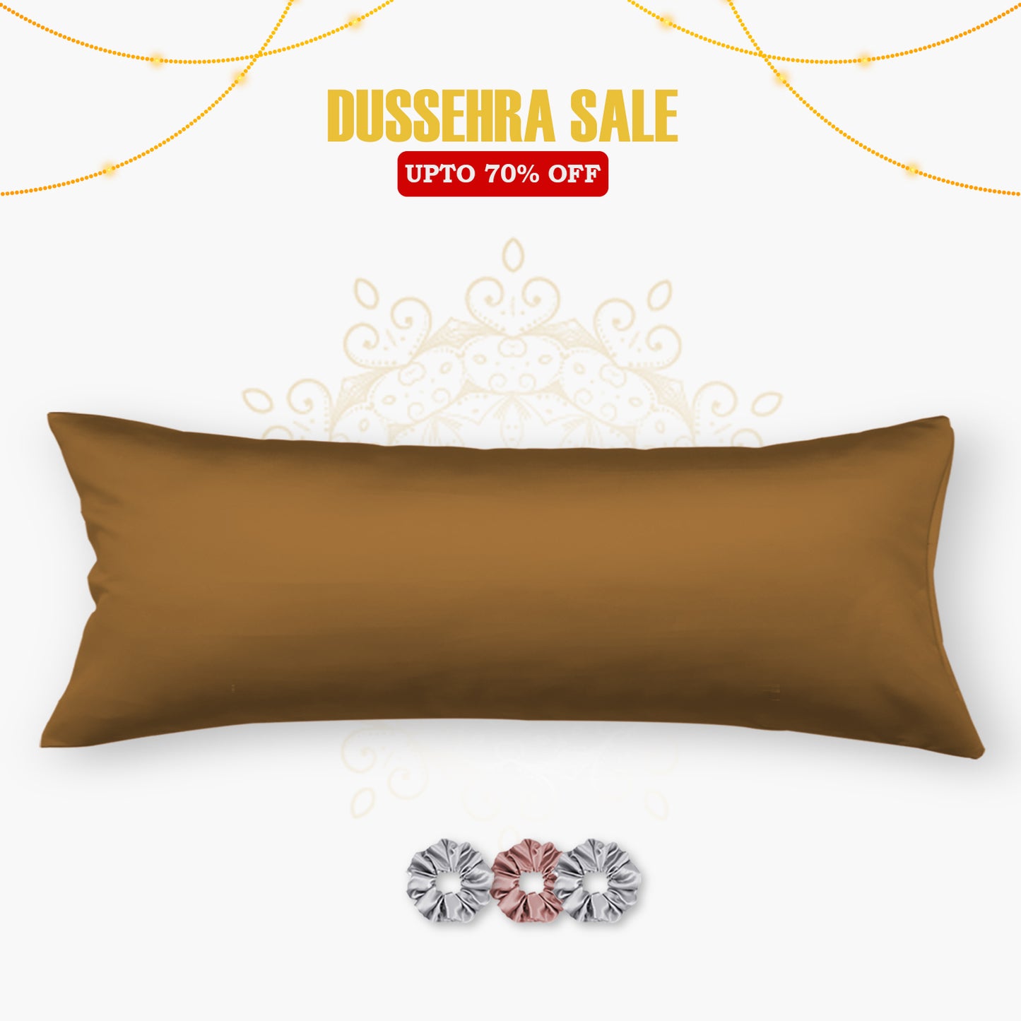 Satin Cuddle Pillow Cover  - Set of 1