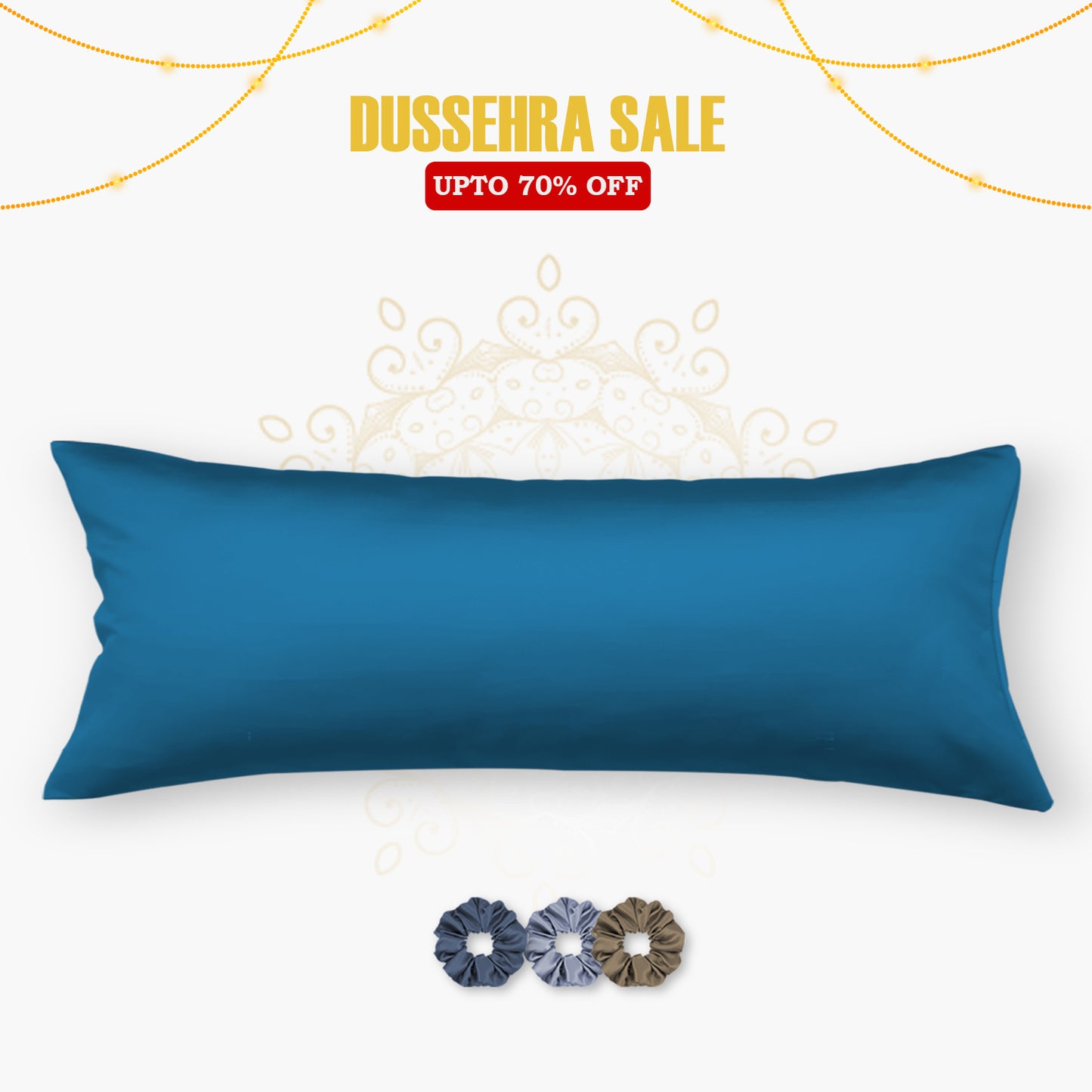 Satin Cuddle Pillow Cover  - Set of 1