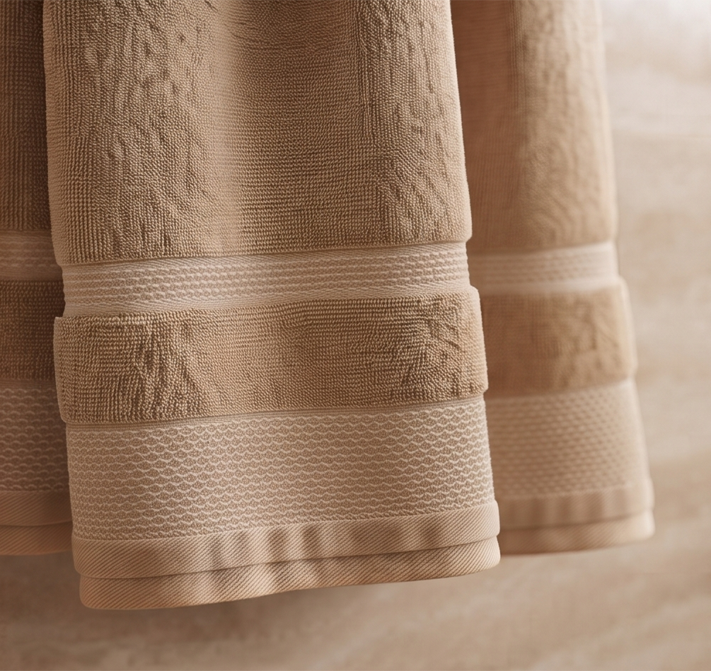 Zev Beige Bath Towel - 400 GSM