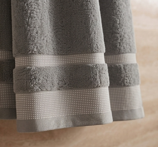 Zev Grey Bath Towel - 400 GSM