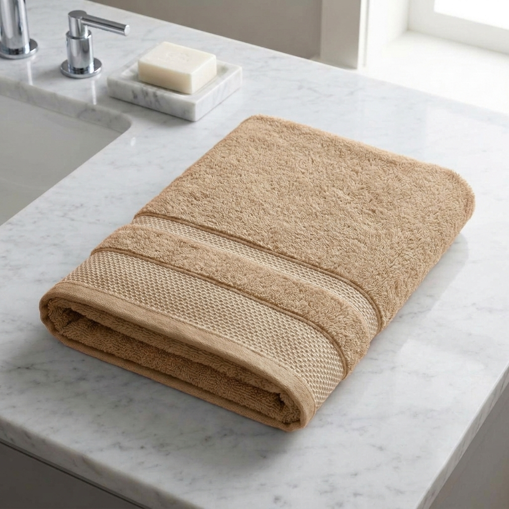 Zev Beige Bath Towel - 400 GSM