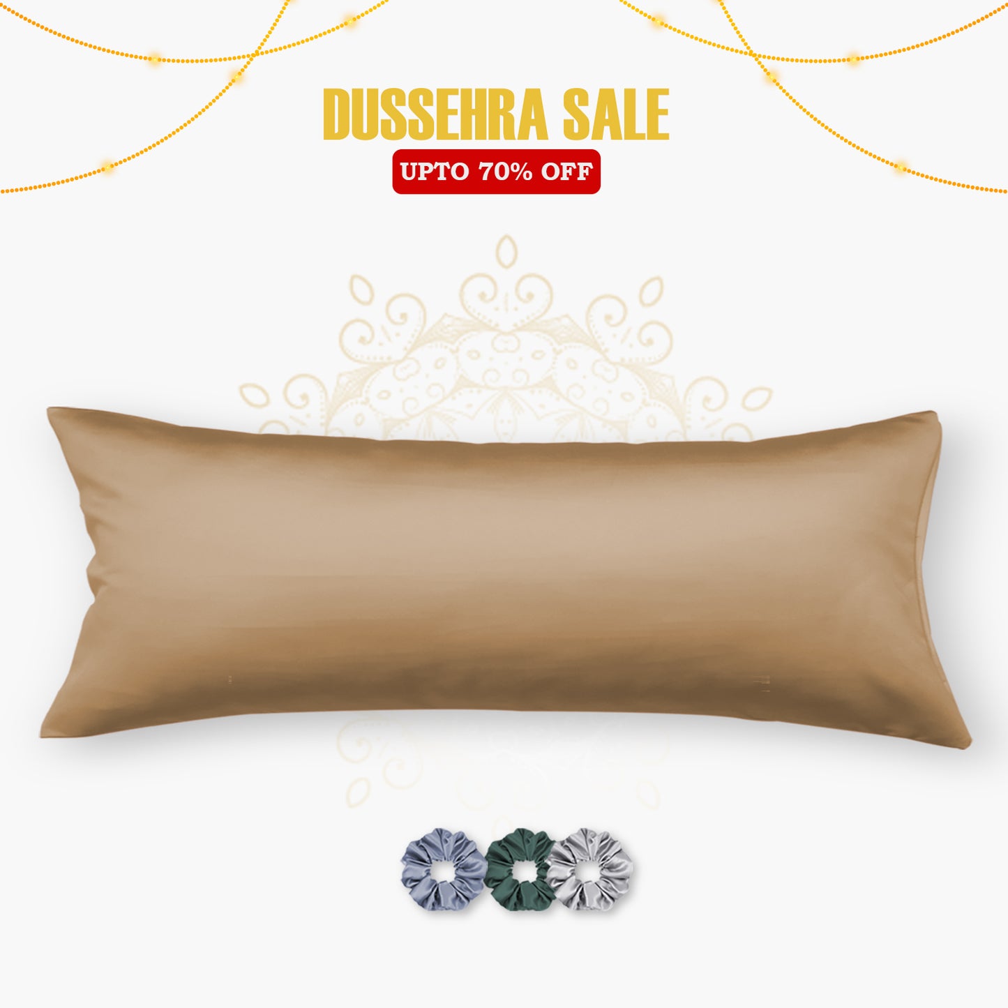 Satin Cuddle Pillow Cover  - Set of 1