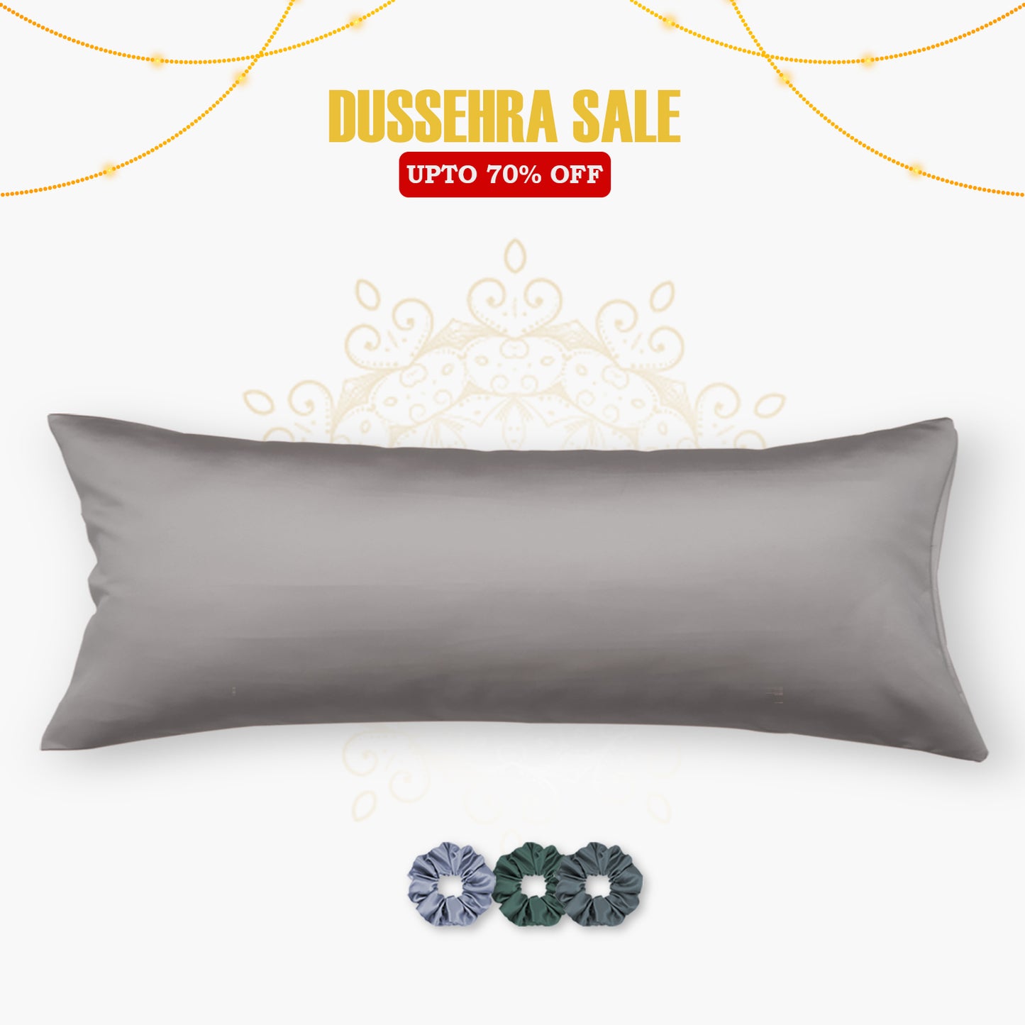 Satin Cuddle Pillow Cover  - Set of 1