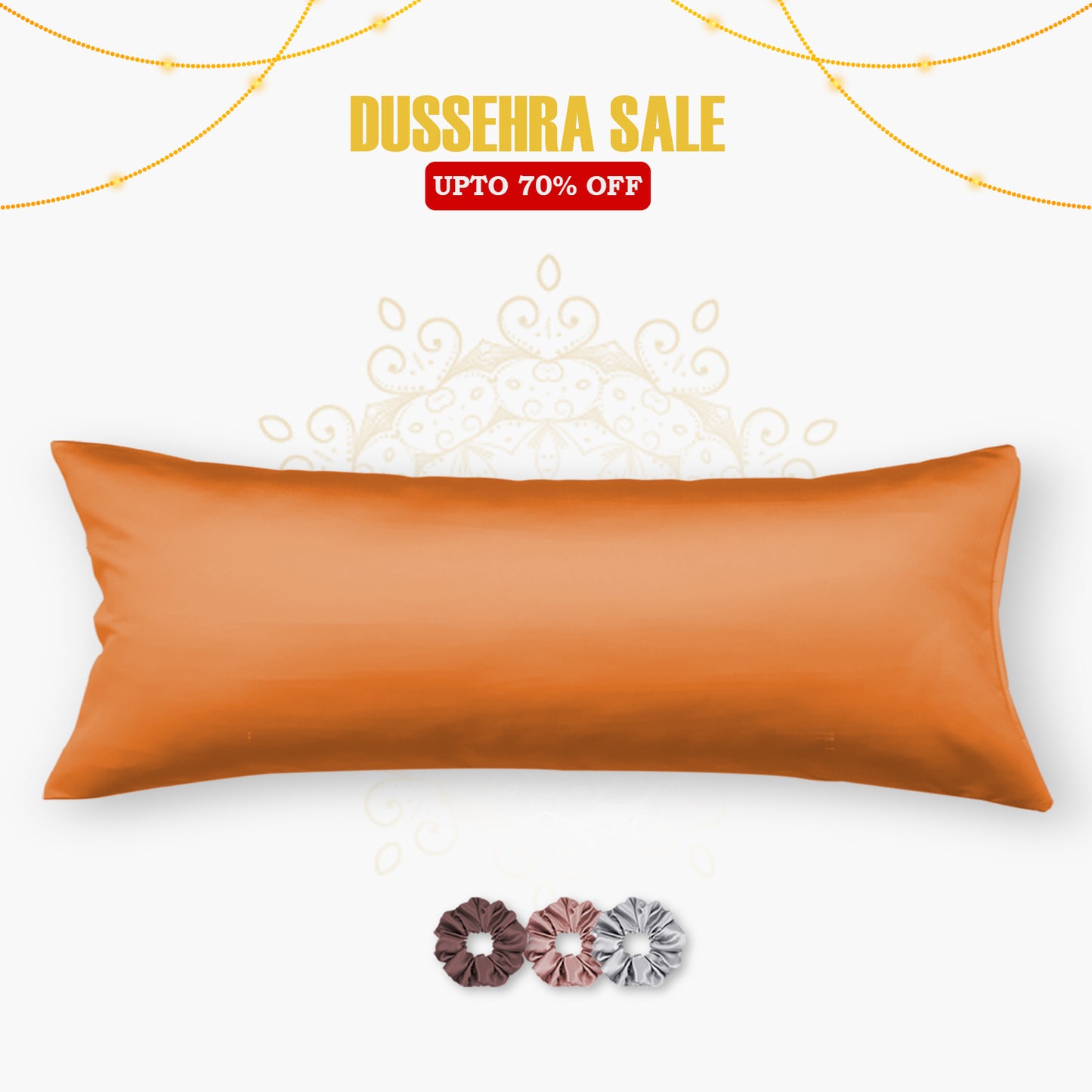 Satin Cuddle Pillow Cover  - Set of 1