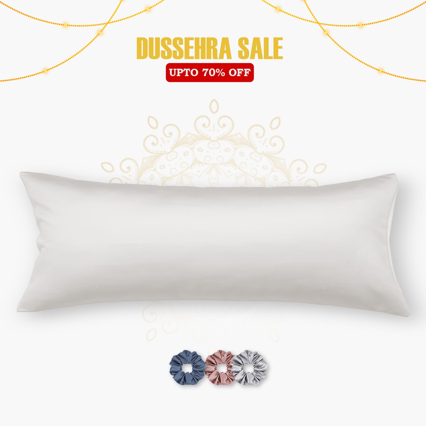 Satin Cuddle Pillow Cover  - Set of 1