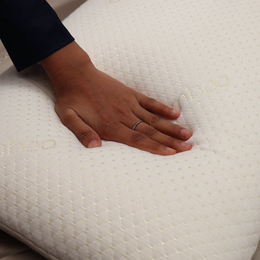 Memory Foam Contour Bamboo Pillow, Pack of 1 by Seevo, photo 4