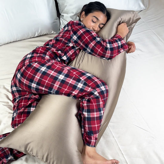 Satin Cuddle Pillow Cover - Set of 1 - Seevo.in