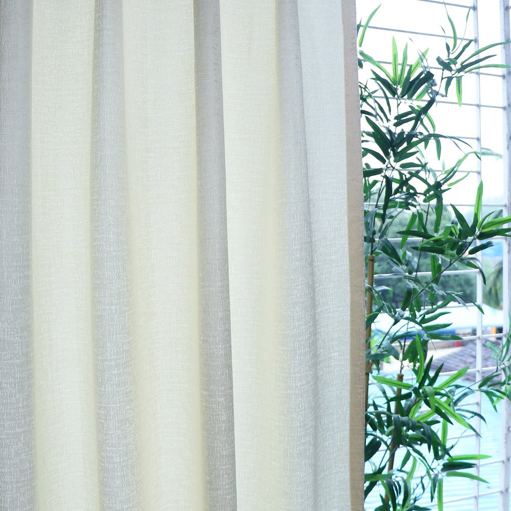 Textured Dimout Curtains - Set of 2 - Seevo.in