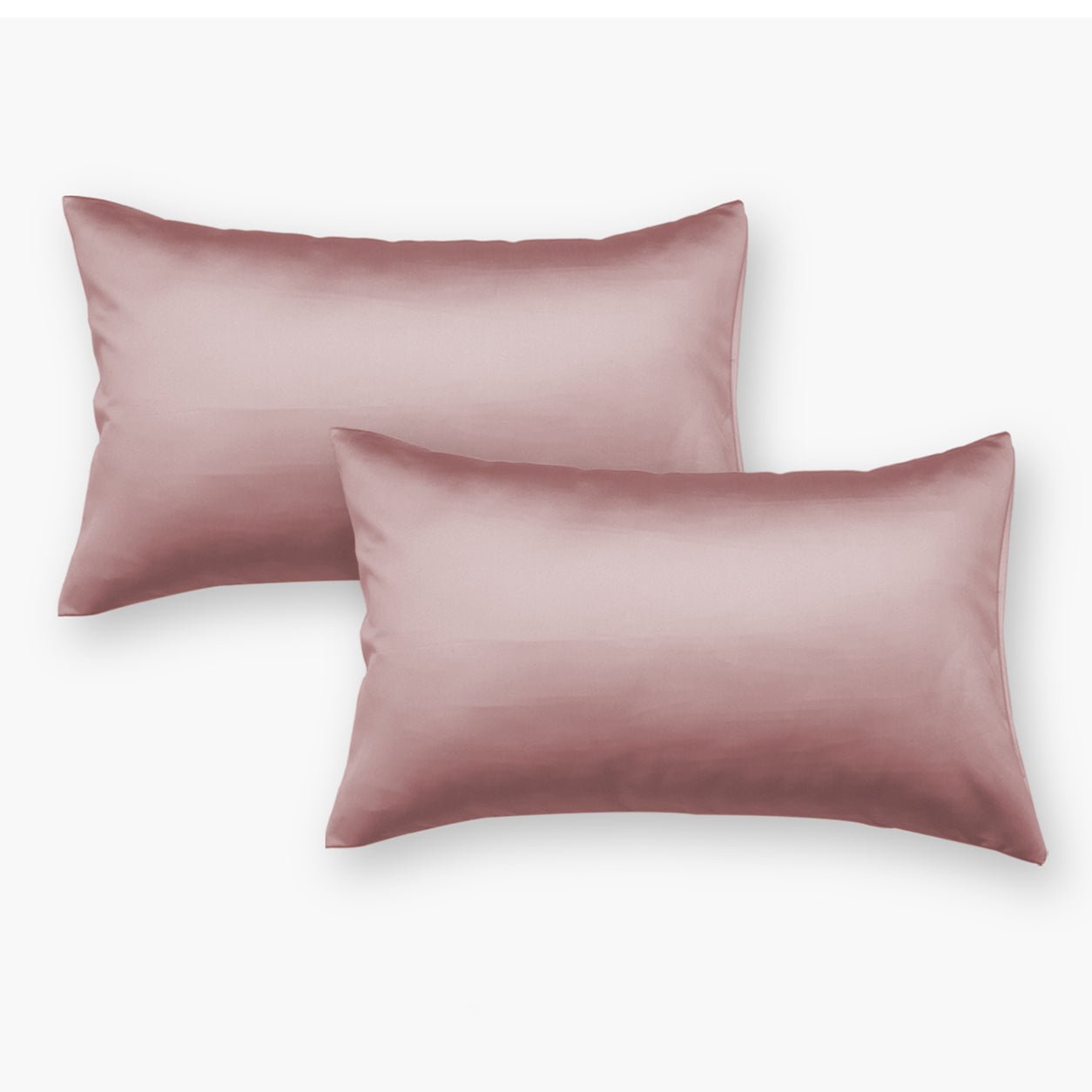 Wine Satin Pillow Covers - Set of 2 - Seevo.in