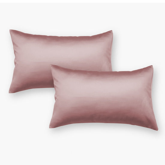 Wine Satin Pillow Covers - Set of 2 - Seevo.in