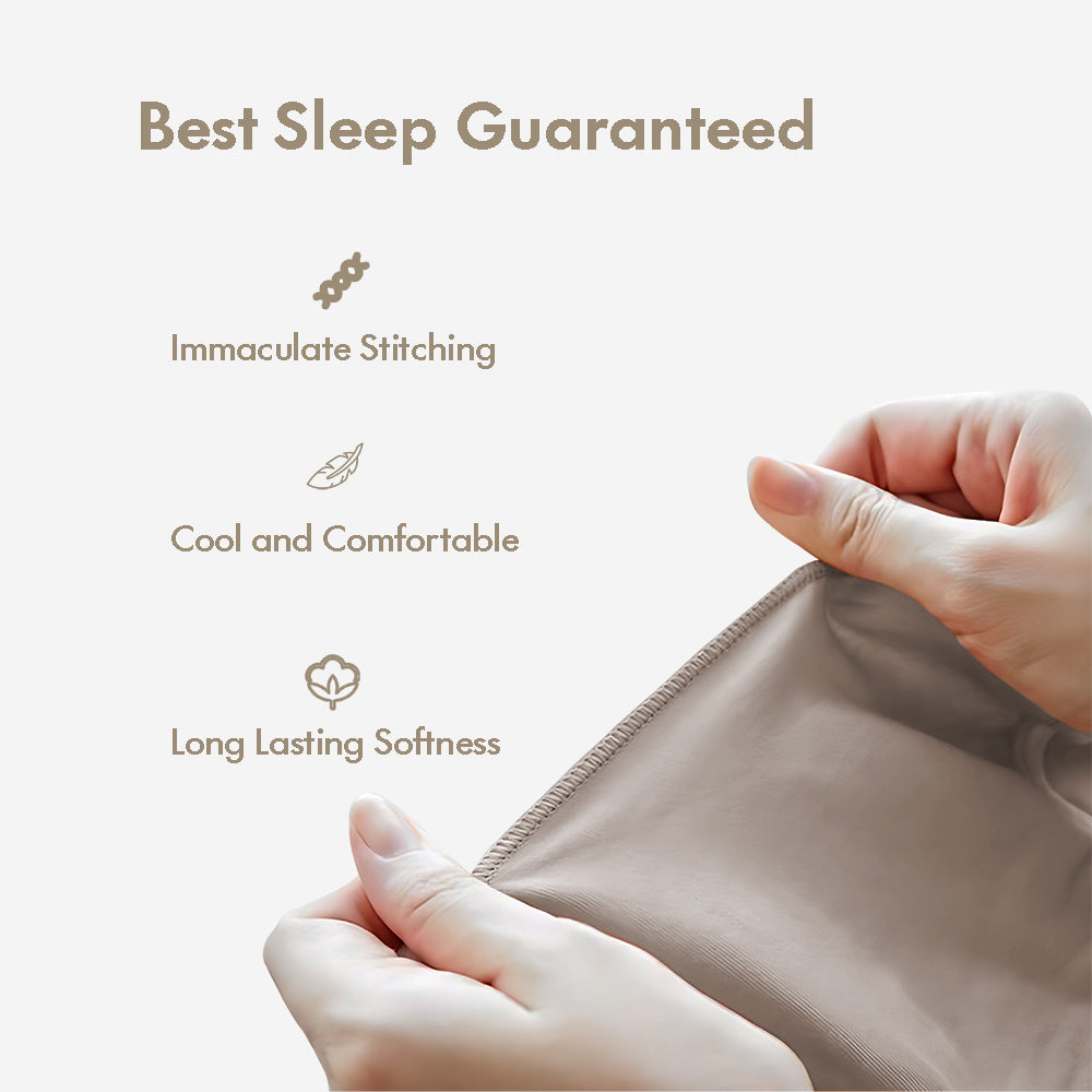 Wine Satin Pillowcases - Set of 2 (With 3 Free Scrunchies)